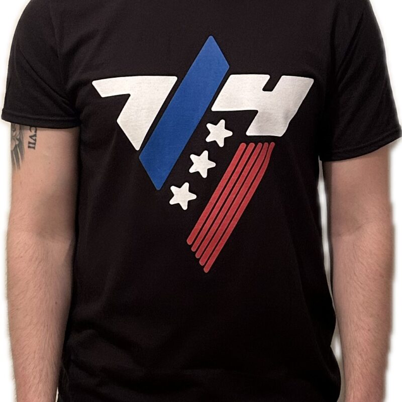 Men's (Unisex) T-Shirt Black/Independence Day