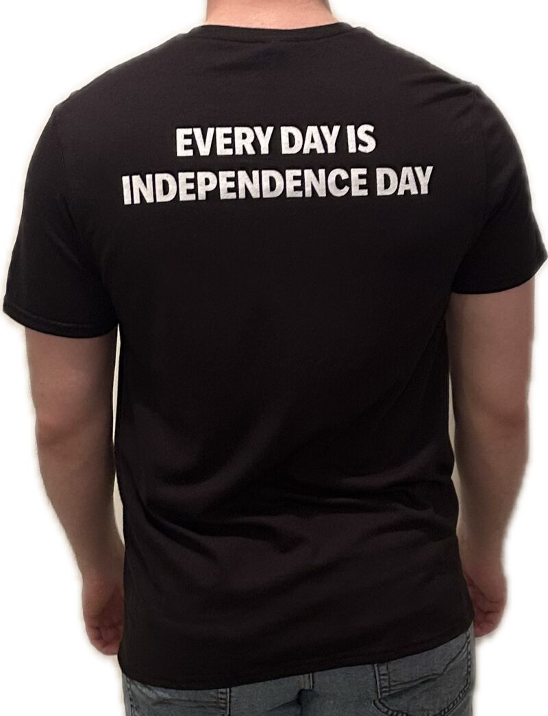 Men's (Unisex) T-Shirt Black/Independence Day - Image 2